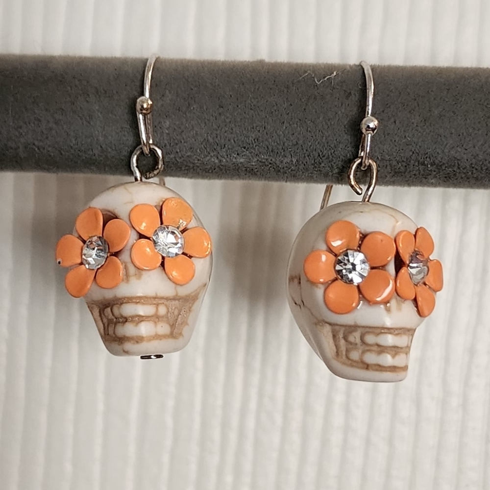 Day of The Dead Halloween Skull Earrings
